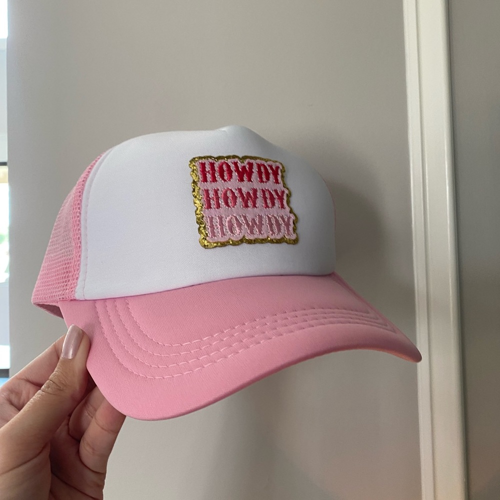 Pink Howdy trucker hat